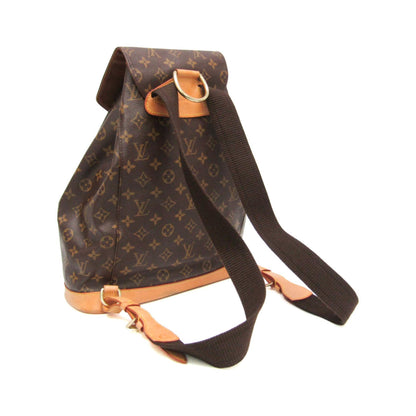 Louis Vuitton Vintage Montsouris Monogram Canvas, Brown, Canvas, Backpack