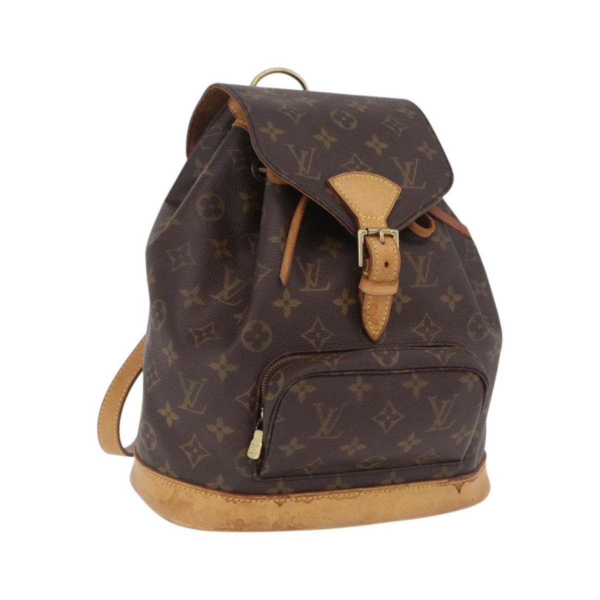 Louis Vuitton Vintage Montsouris Monogram Canvas, Brown, Canvas, Backpack