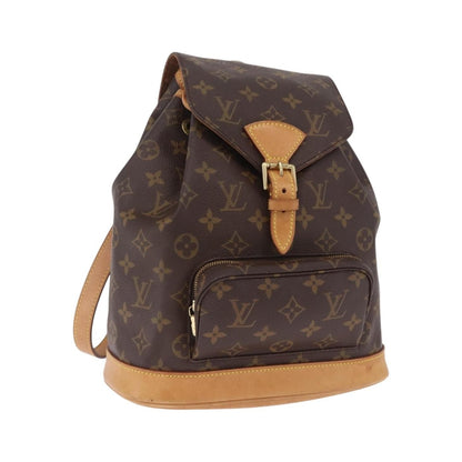 Louis Vuitton Vintage Montsouris Monogram Canvas, Brown, Canvas, Backpack