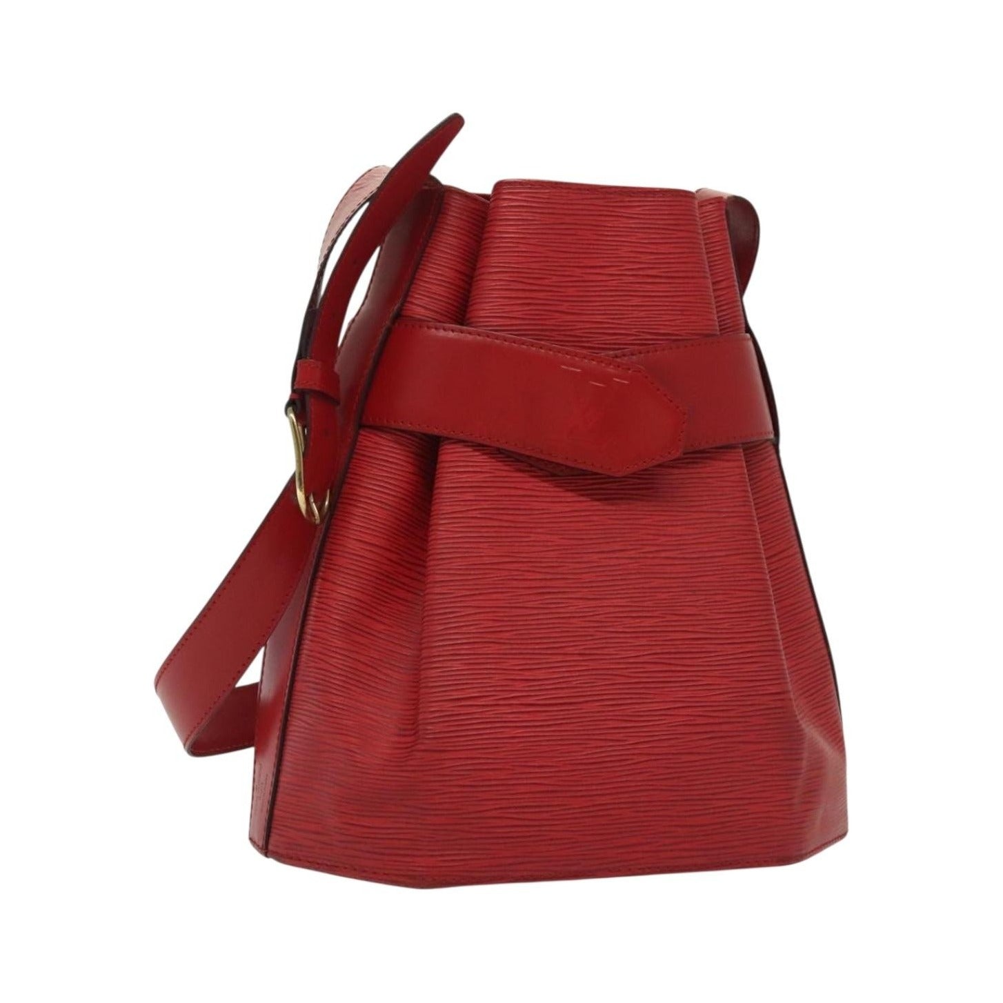 Louis Vuitton Vintage Sac d'Epaule Handbag Epi, Red, Leather, Shoulder Bag