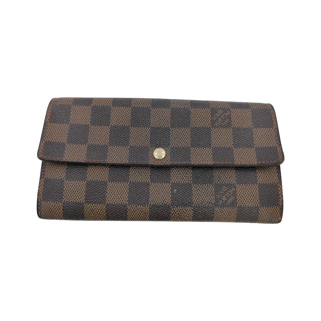 Louis Vuitton Vintage Sarah Damier, Brown, Canvas, Wallet