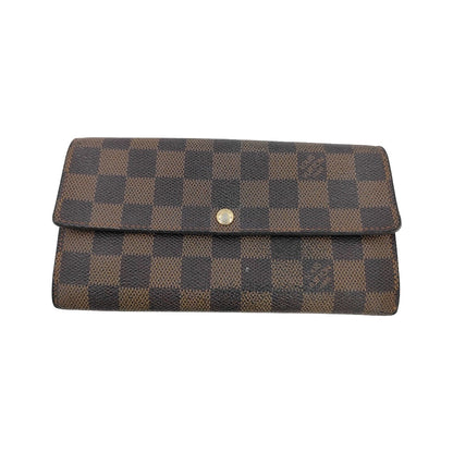 Louis Vuitton Vintage Sarah Damier, Brown, Canvas, Wallet