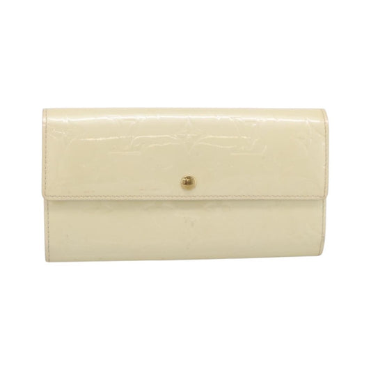 Louis Vuitton Vintage Sarah Monogram Vernis, Beige, Patent Leather, Wallet