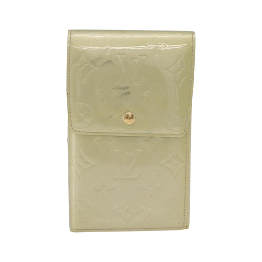 Louis Vuitton Walker Monogram Vernis, Gray, Patent Leather, Wallet