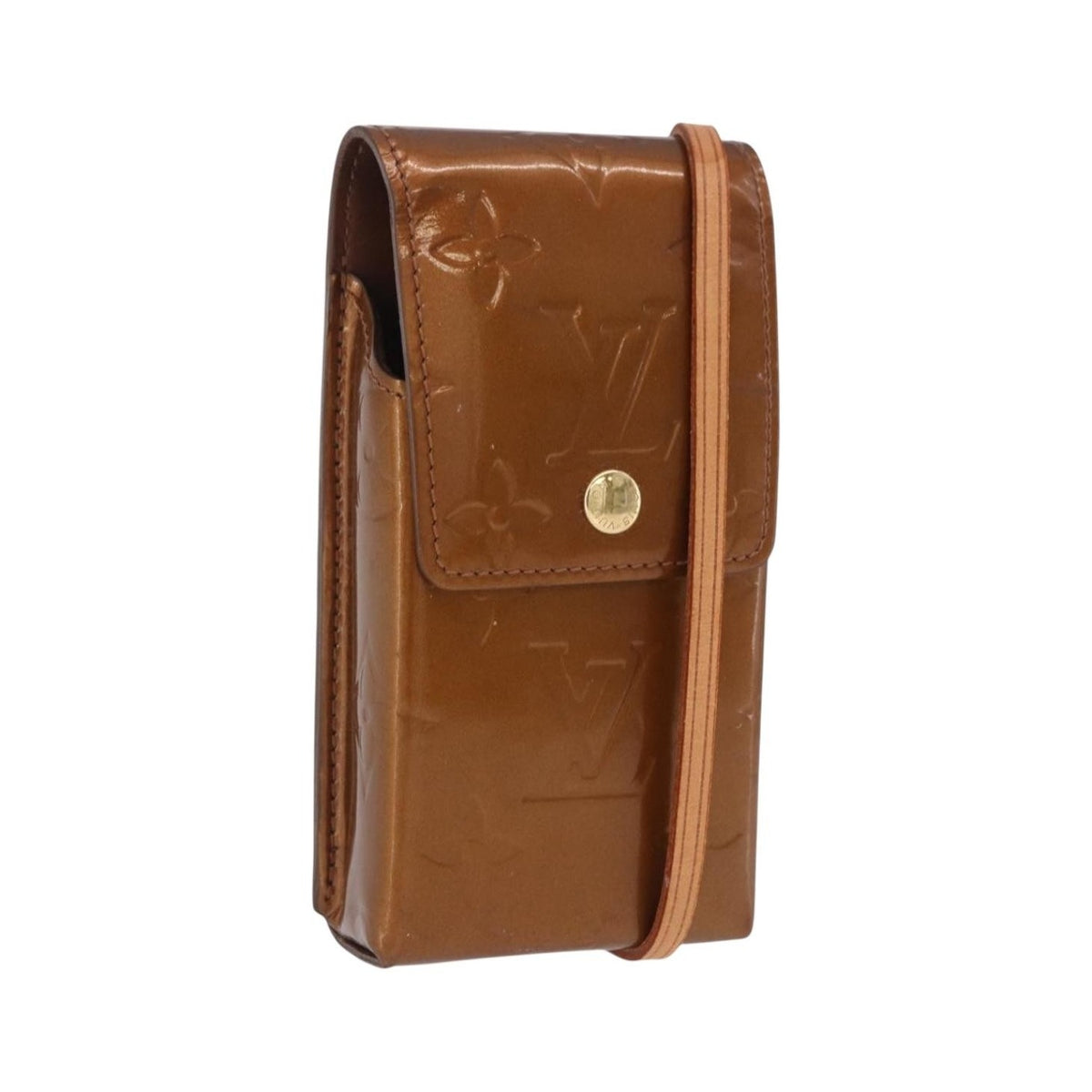 Louis Vuitton Walker Monogram Vernis, Brown, Patent Leather, Wallet