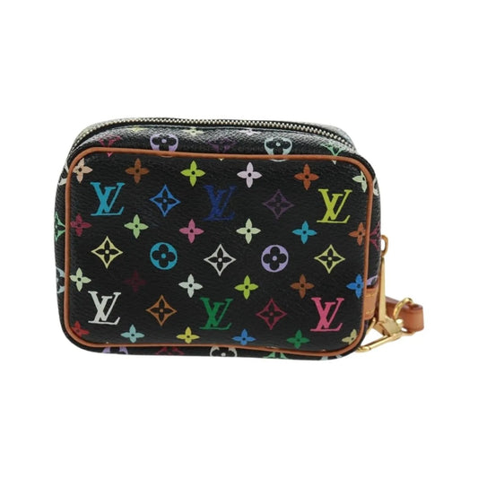 Louis Vuitton Wapity Trousse Monogram Multicolor, Black, Canvas, Clutch