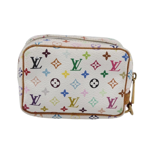 Louis Vuitton Wapity Trousse Monogram Multicolor, White, Canvas, Clutch