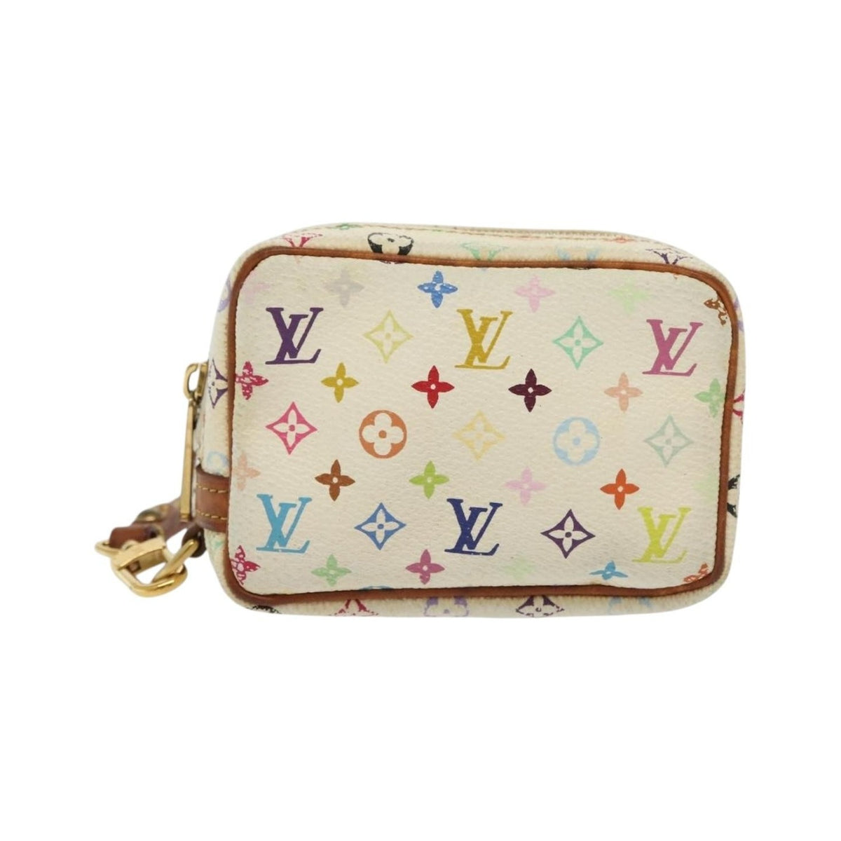 Louis Vuitton Wapity Trousse Monogram Multicolor, White, Canvas, Clutch