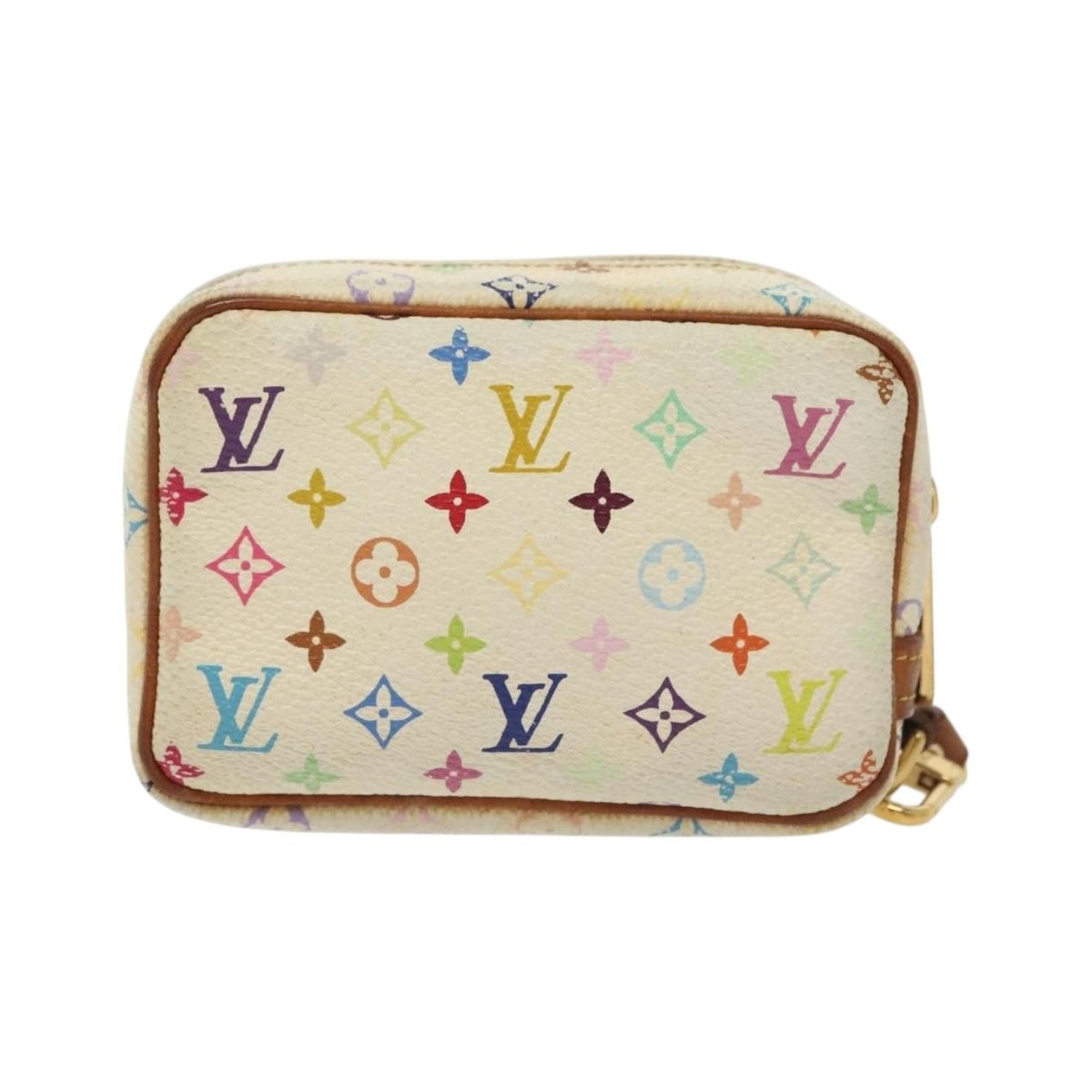 Louis Vuitton Wapity Trousse Monogram Multicolor, White, Canvas, Clutch
