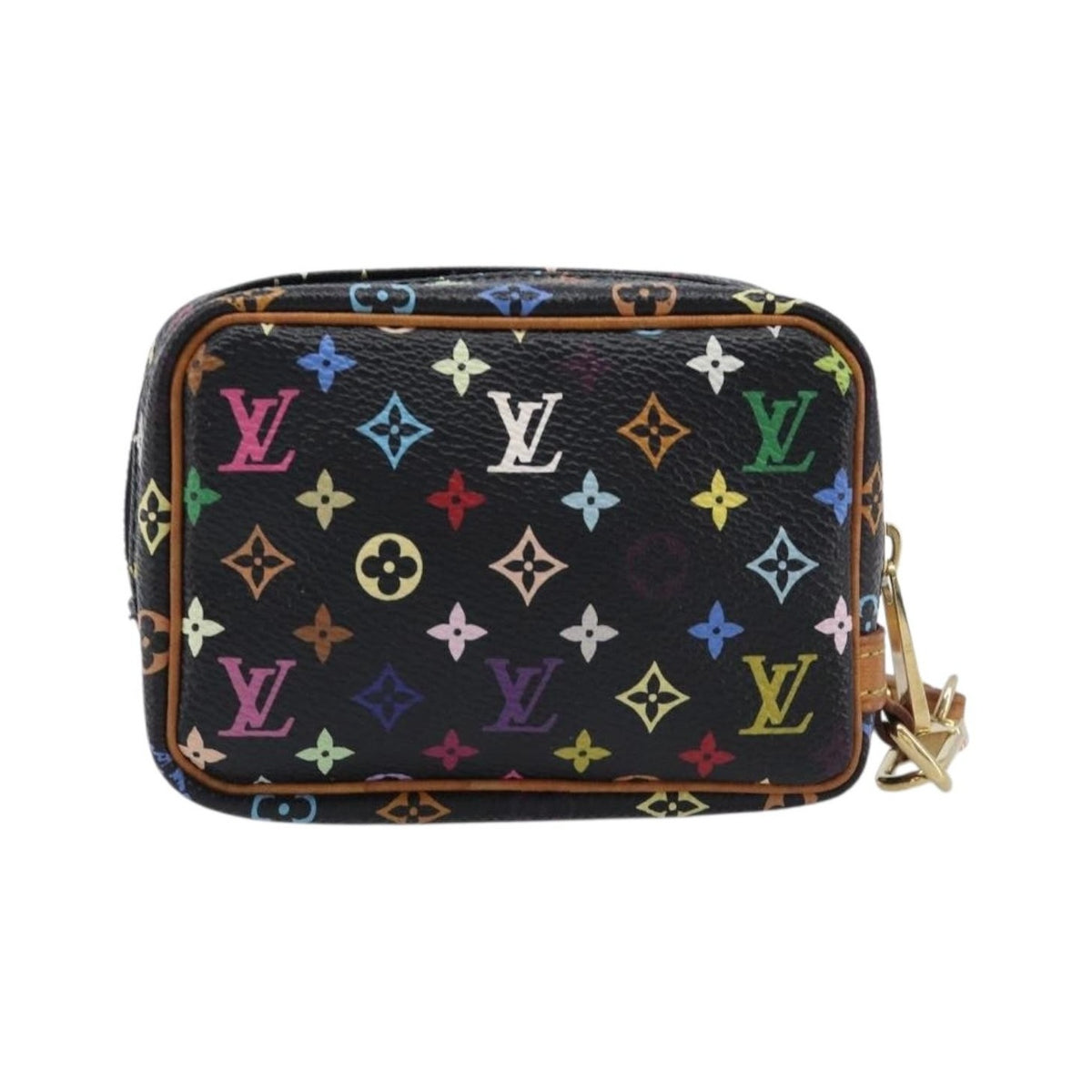 Louis Vuitton Wapity Trousse Monogram Multicolor, Black, Canvas, Clutch