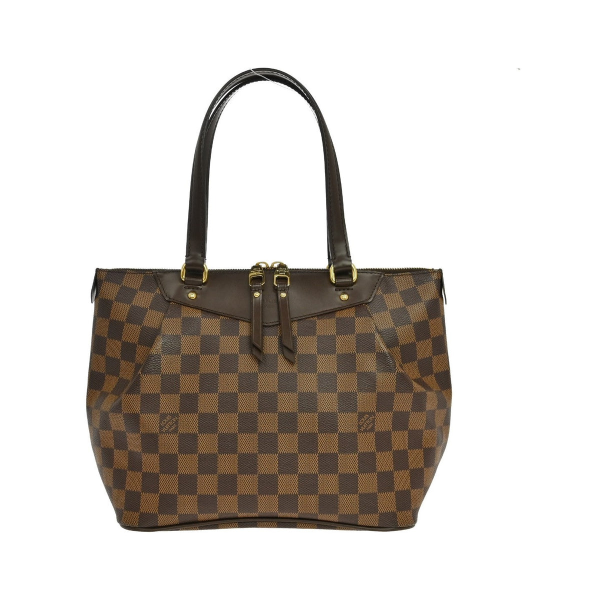 Louis Vuitton Westminster Damier Ebene, Brown, Canvas, Tote Bag