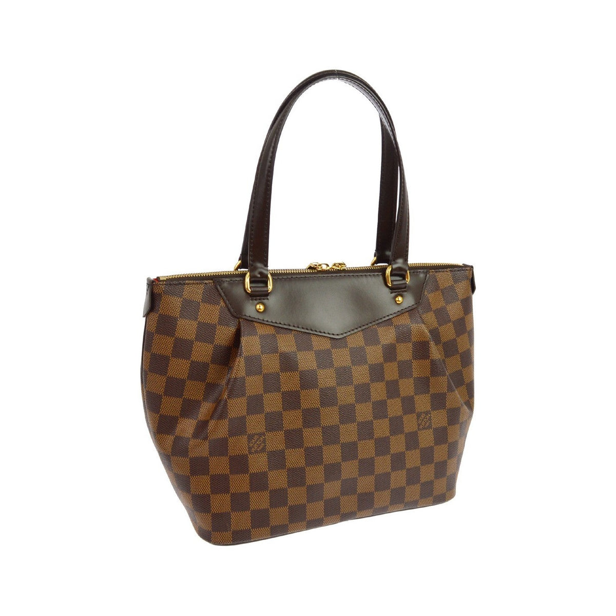 Louis Vuitton Westminster Damier Ebene, Brown, Canvas, Tote Bag