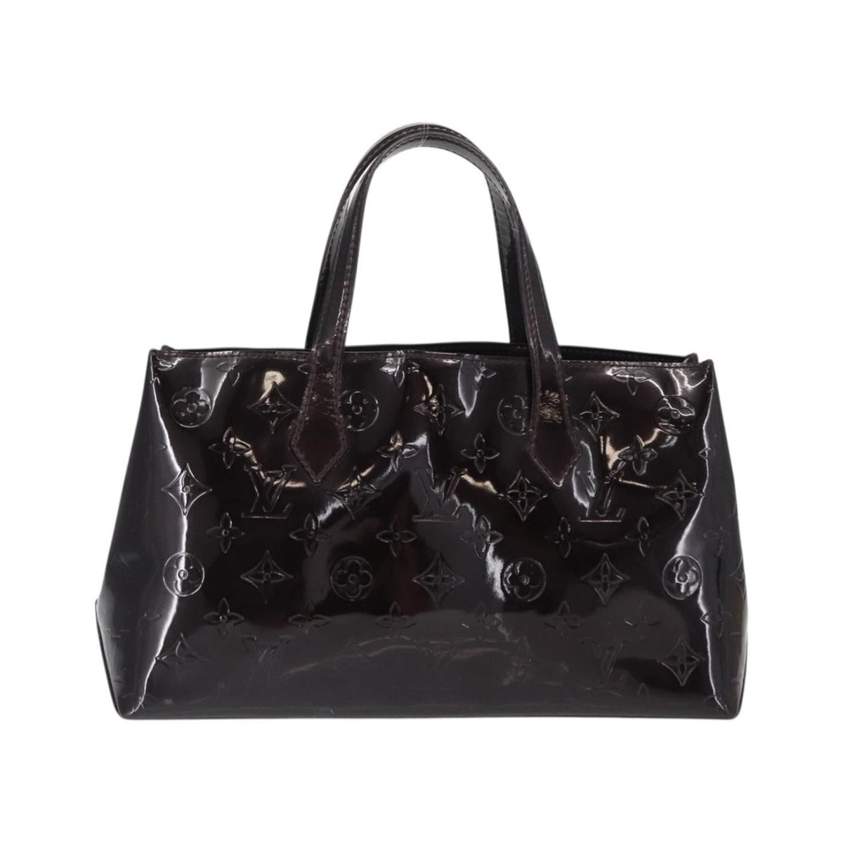 Louis Vuitton Wilshire Monogram Vernis, Burgundy, Patent Leather, Handbag