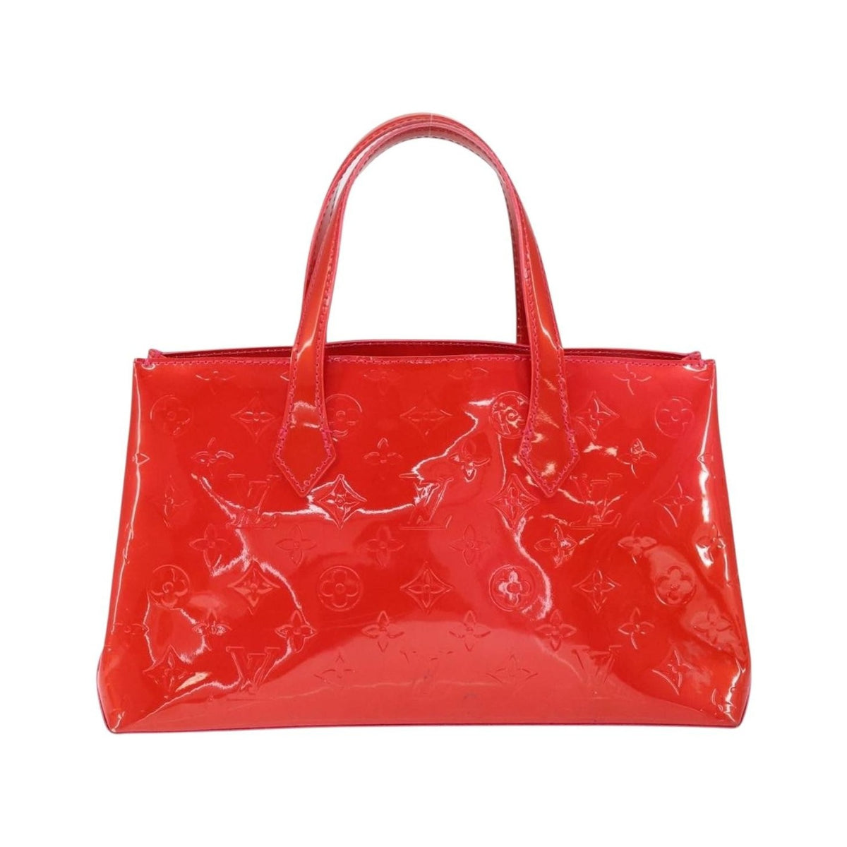 Louis Vuitton Wilshire Monogram Vernis, Pink, Patent Leather, Handbag
