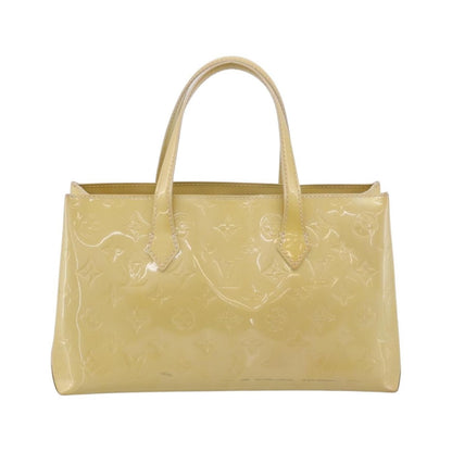Louis Vuitton Wilshire Monogram Vernis, Yellow, Patent Leather, Handbag