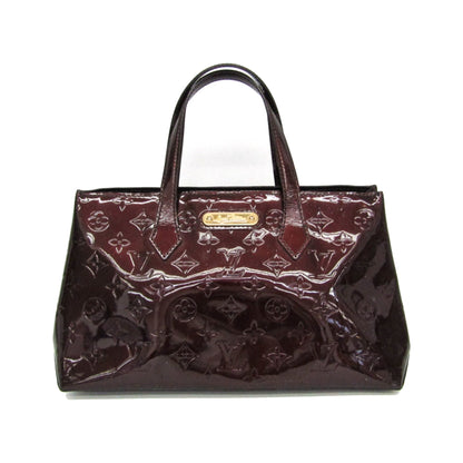 Louis Vuitton Wilshire Monogram Vernis, Burgundy, Patent Leather, Handbag