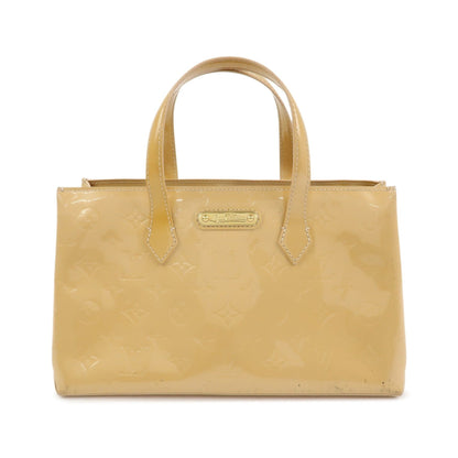 Louis Vuitton Wilshire Monogram Vernis, Beige, Patent Leather, Handbag