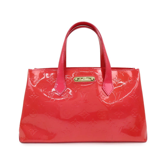 Louis Vuitton Wilshire Monogram Vernis, Pink, Patent Leather, Handbag
