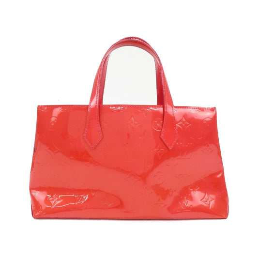 Louis Vuitton Wilshire Monogram Vernis, Pink, Patent Leather, Handbag