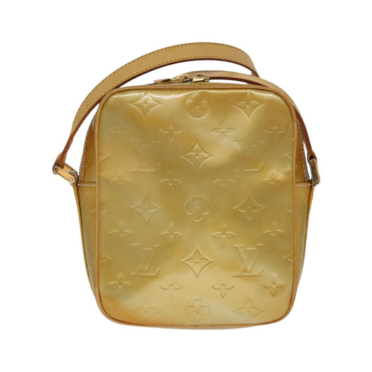 Louis Vuitton Wooster Monogram Vernis, Yellow, Patent Leather, Handbag