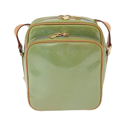 Louis Vuitton Wooster Monogram Vernis, Green, Patent Leather, Handbag
