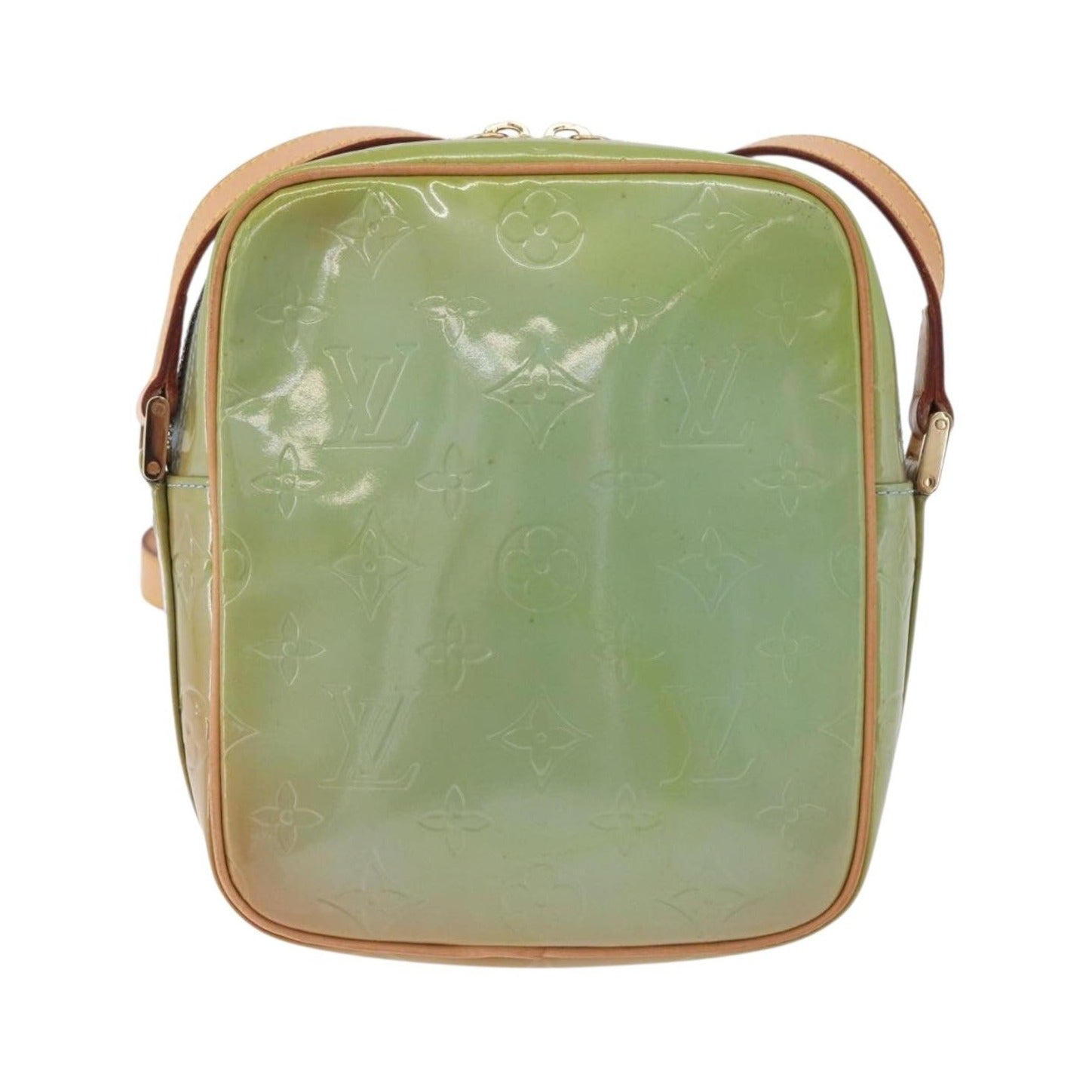 Louis Vuitton Wooster Monogram Vernis, Green, Patent Leather, Handbag
