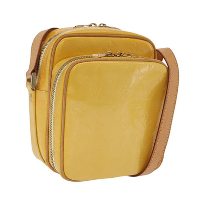 Louis Vuitton Wooster Monogram Vernis, Yellow, Patent Leather, Handbag