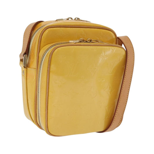 Louis Vuitton Wooster Monogram Vernis, Yellow, Patent Leather, Handbag