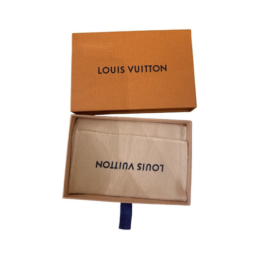 Louis Vuitton Zip Canvas, Orange, Cotton, Wallet