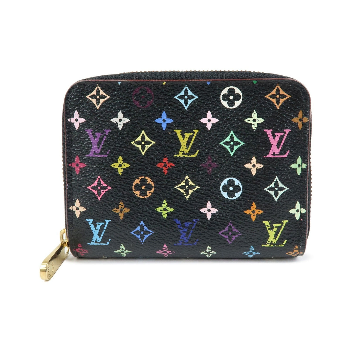 Louis Vuitton Zippy Coin Purse Monogram Multicolor, Black, Canvas, Wallet