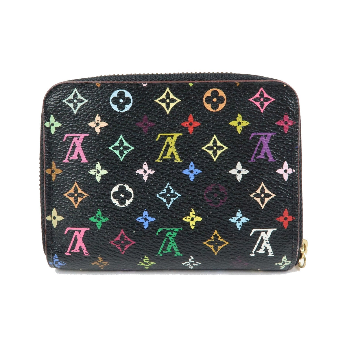 Louis Vuitton Zippy Coin Purse Monogram Multicolor, Black, Canvas, Wallet