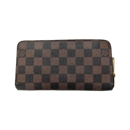 Louis Vuitton Zippy Damier, Brown, Canvas, Wallet