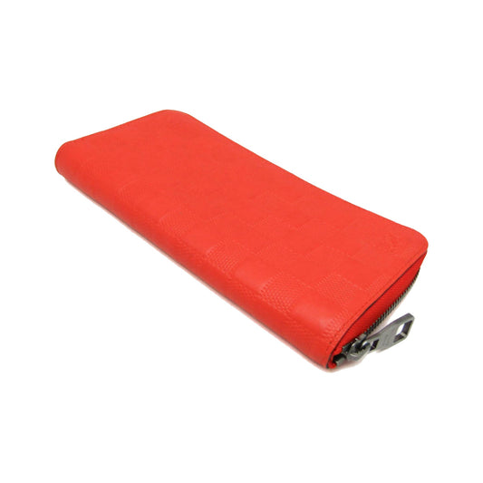 Louis Vuitton Zippy Damier Infini Leather, Red, Leather, Wallet