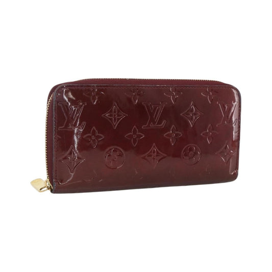 Louis Vuitton Zippy Leather, Red, Patent Leather, Wallet