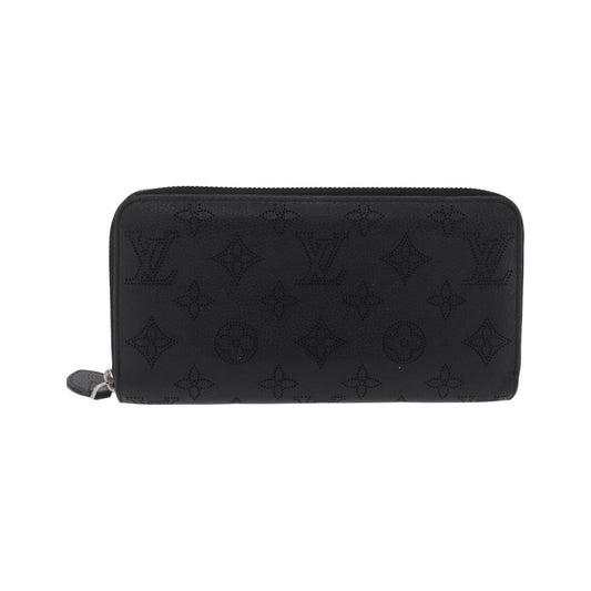 Louis Vuitton Zippy Mahina Leather, Black, Leather, Wallet