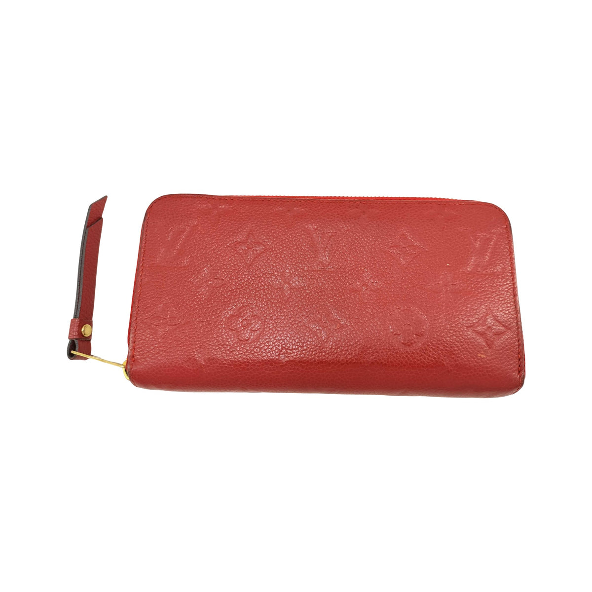 Louis Vuitton Zippy Monogram Empreinte Leather, Red, Leather, Wallet