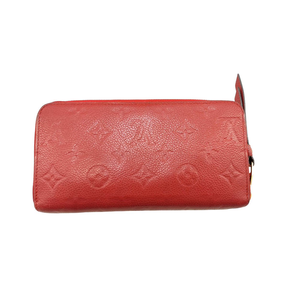 Louis Vuitton Zippy Monogram Empreinte Leather, Red, Leather, Wallet