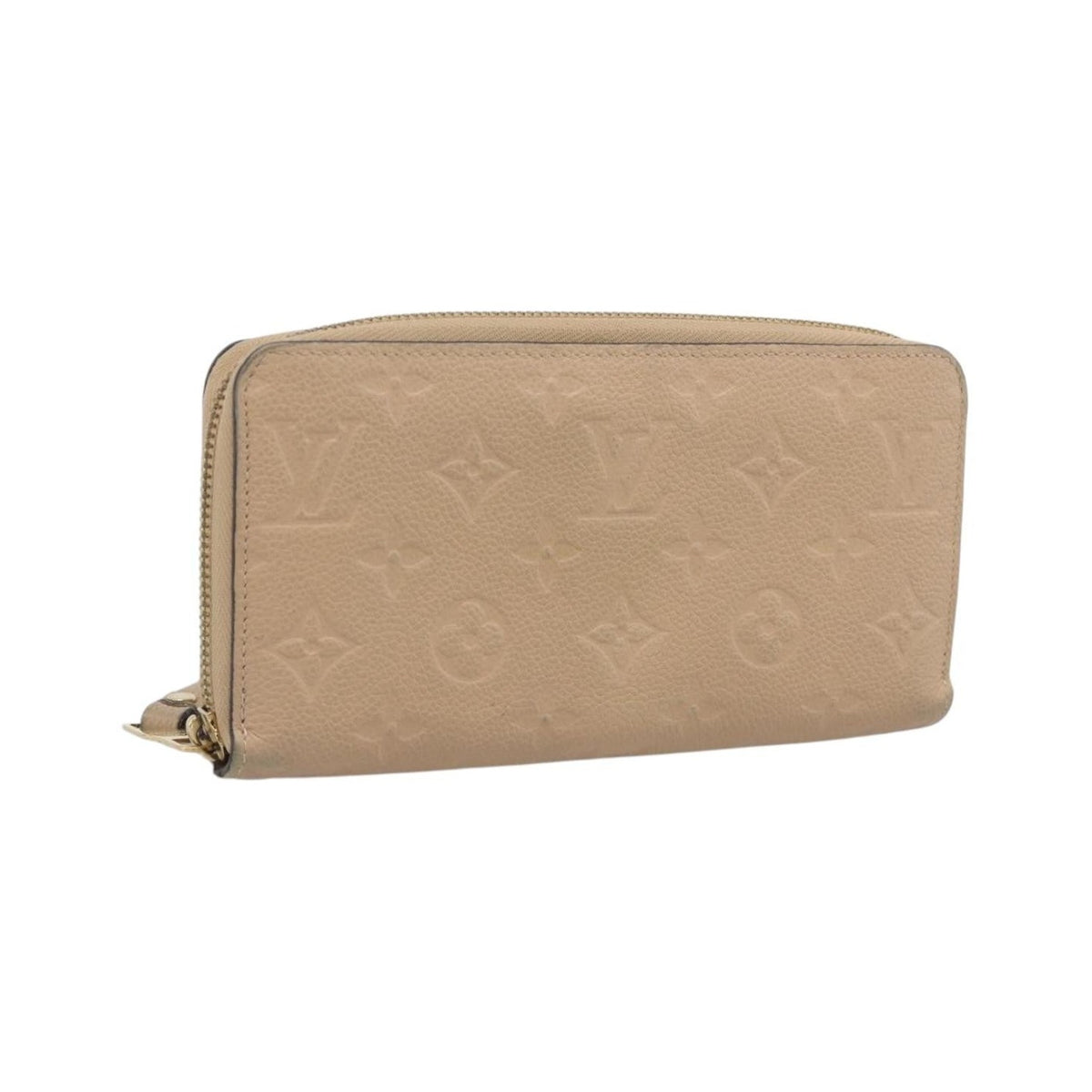 Louis Vuitton Zippy Monogram Empreinte Leather, Beige, Leather, Wallet