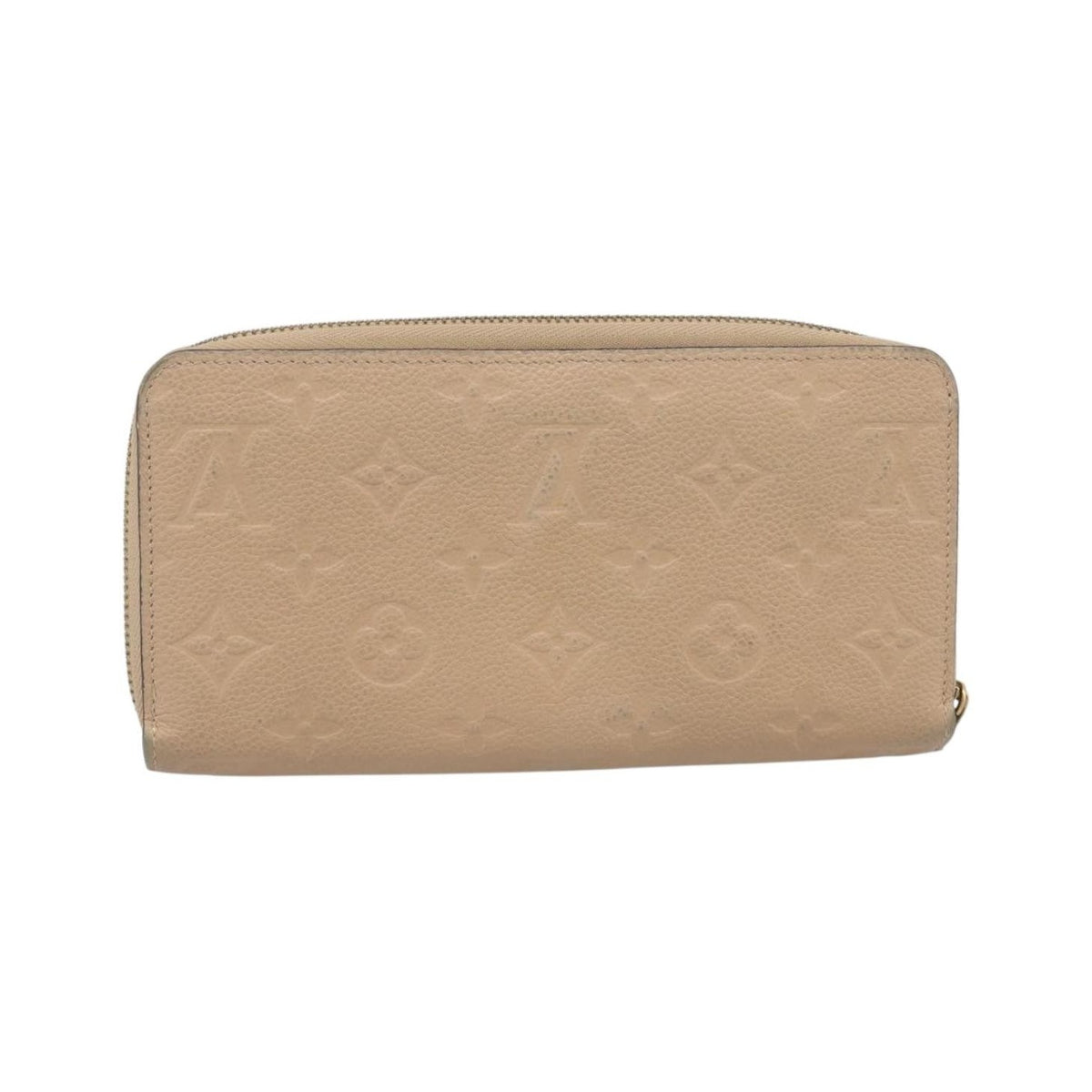 Louis Vuitton Zippy Monogram Empreinte Leather, Beige, Leather, Wallet