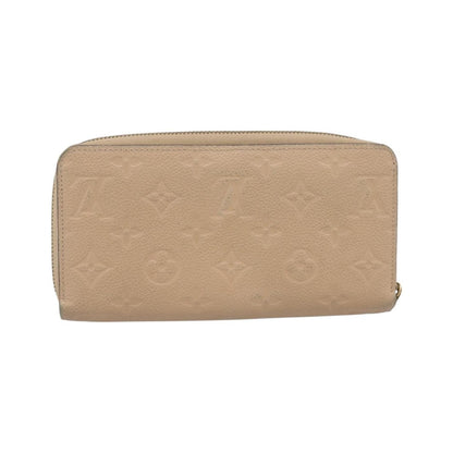 Louis Vuitton Zippy Monogram Empreinte Leather, Beige, Leather, Wallet