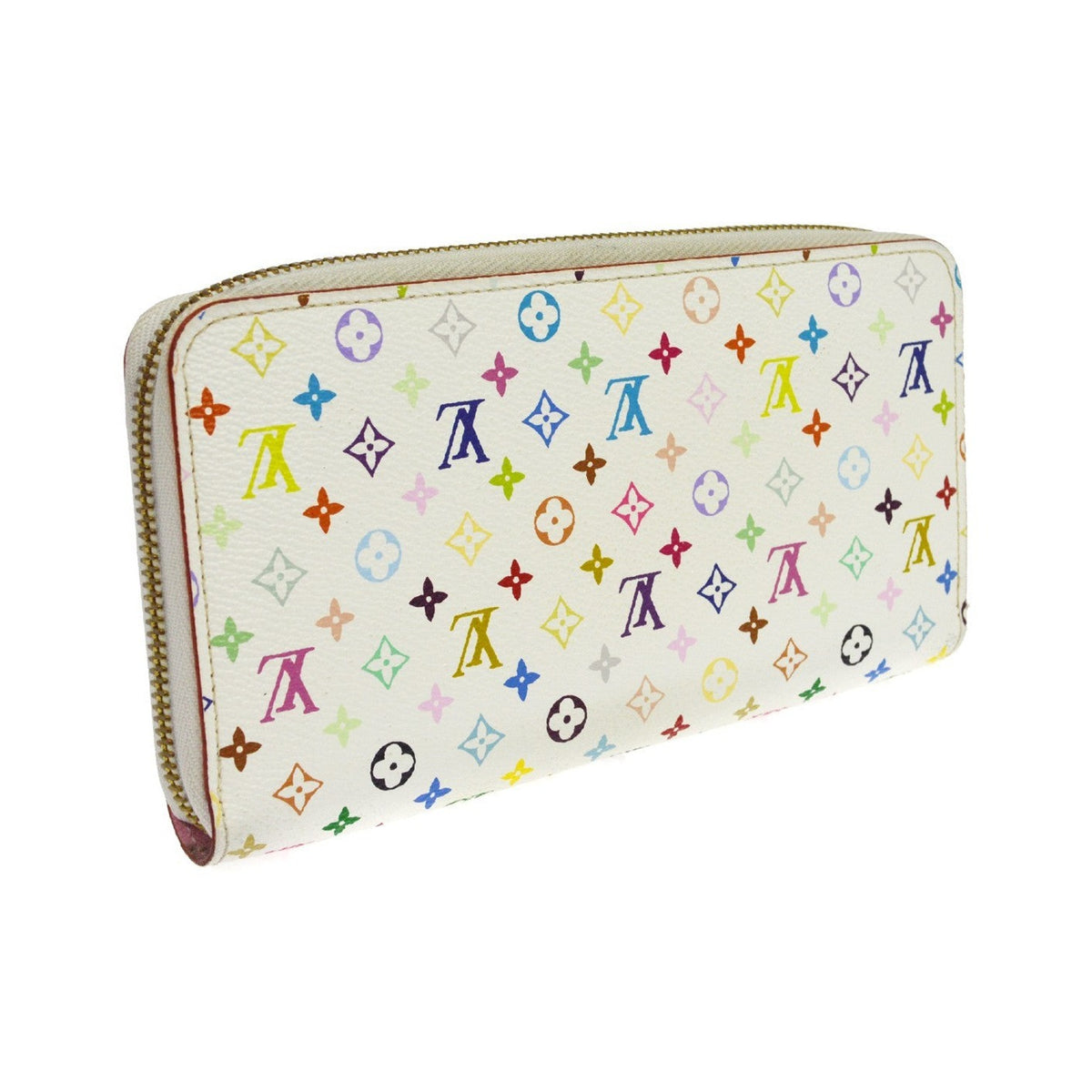 Louis Vuitton Zippy Monogram Multicolor, White, Canvas, Wallet