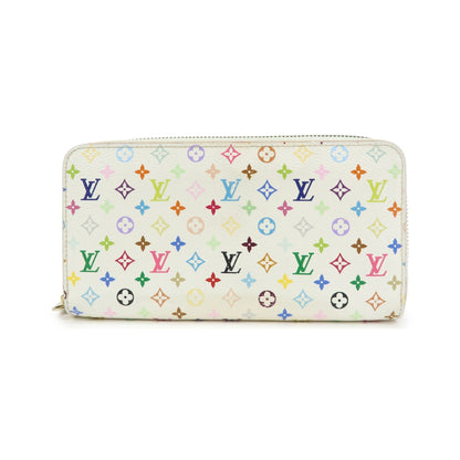Louis Vuitton Zippy Monogram Multicolor, White, Canvas, Wallet