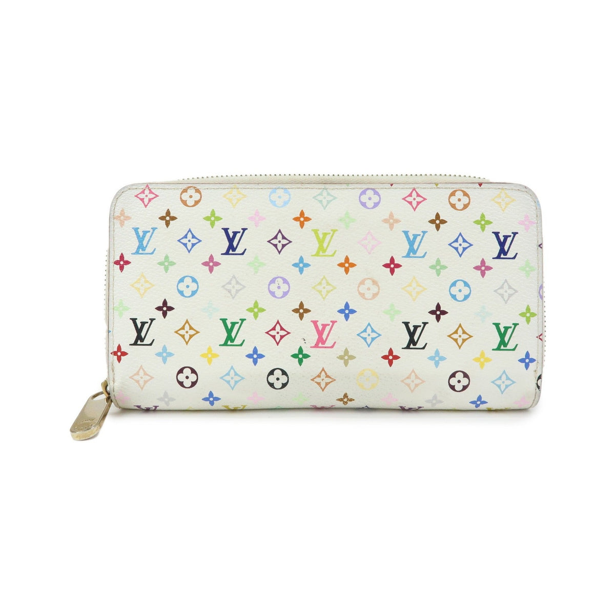 Louis Vuitton Zippy Monogram Multicolor, White, Canvas, Wallet