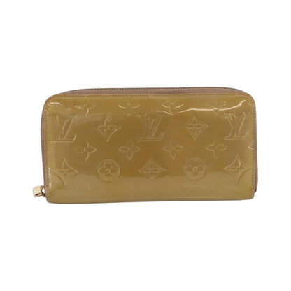 Louis Vuitton Zippy Monogram Vernis, Beige, Patent Leather, Wallet