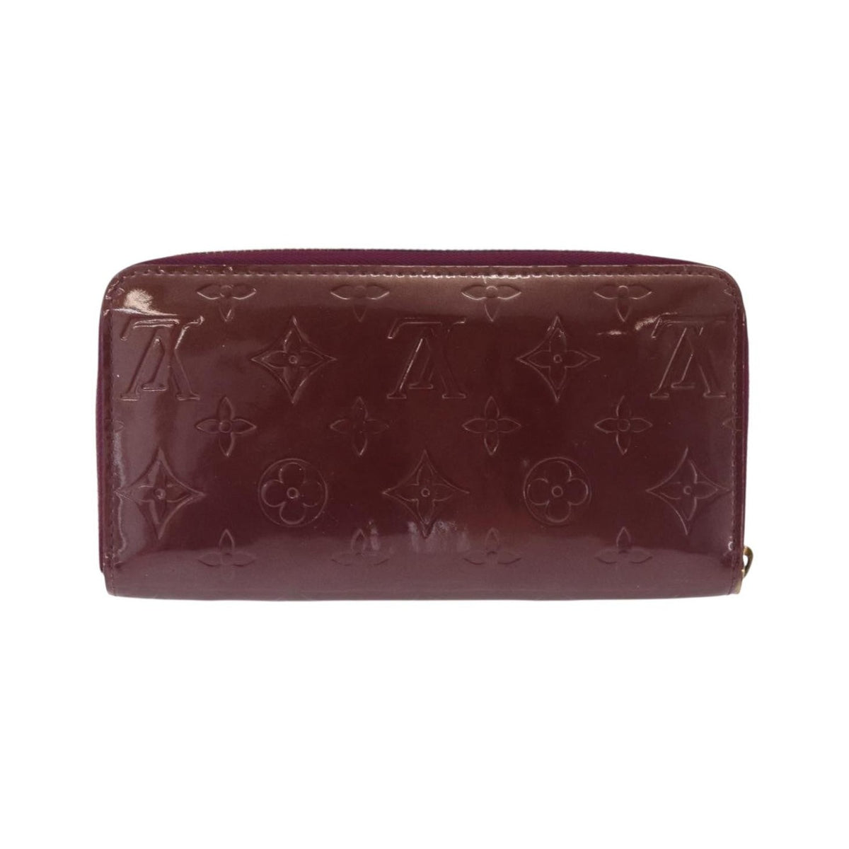 Louis Vuitton Zippy Monogram Vernis, Purple, Patent Leather, Wallet