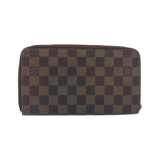 Louis Vuitton Zippy Organizer Damier, Brown, Canvas, Wallet