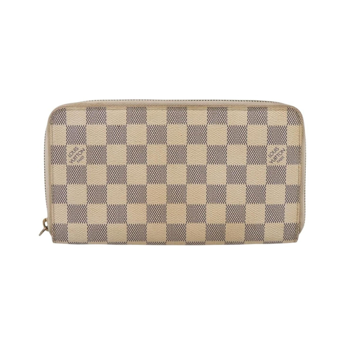 Louis Vuitton Zippy Organizer Damier, White, Canvas, Wallet