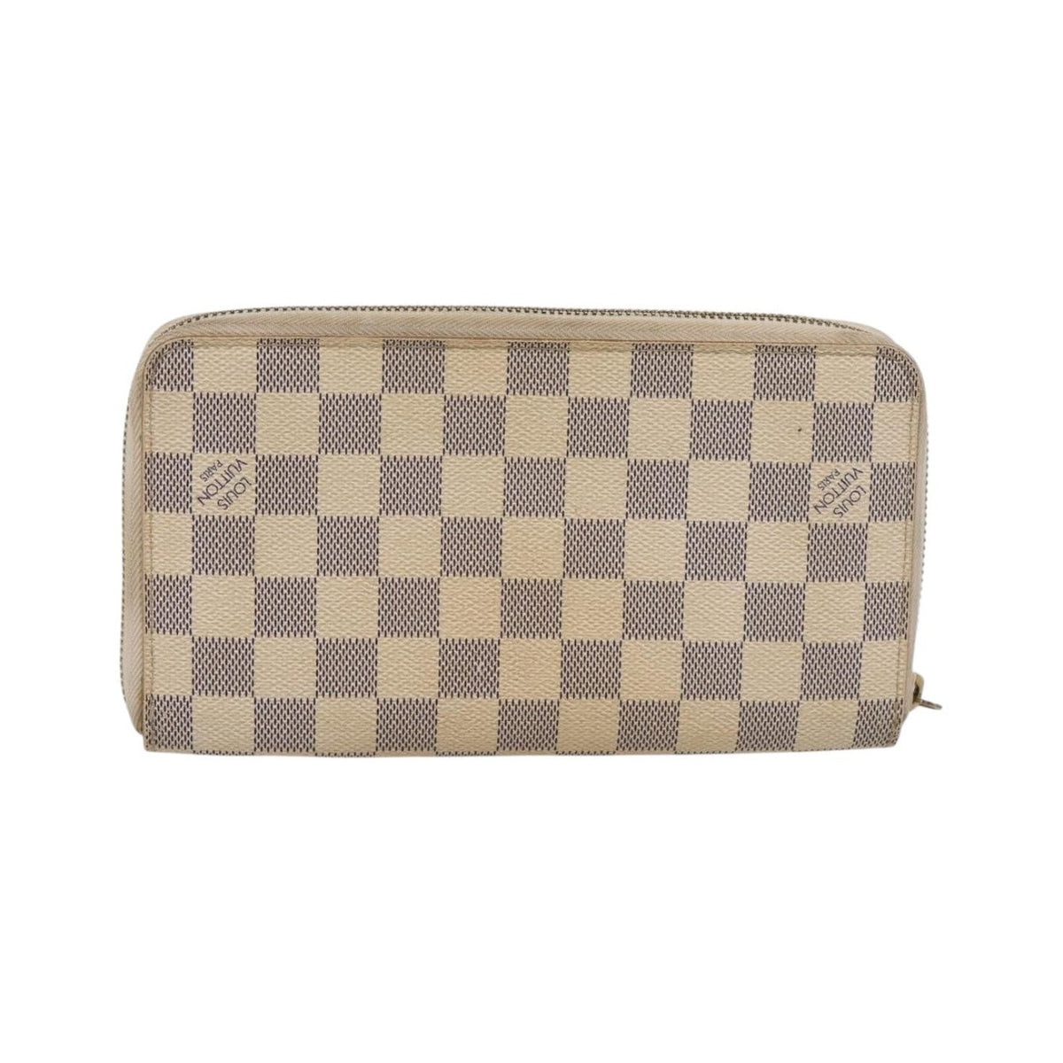 Louis Vuitton Zippy Organizer Damier, White, Canvas, Wallet