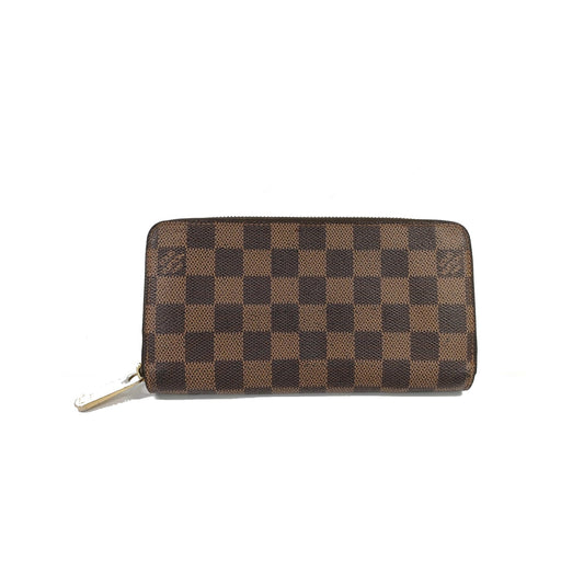 Louis Vuitton Zippy Organizer Damier Ebene, Brown, Canvas, Wallet
