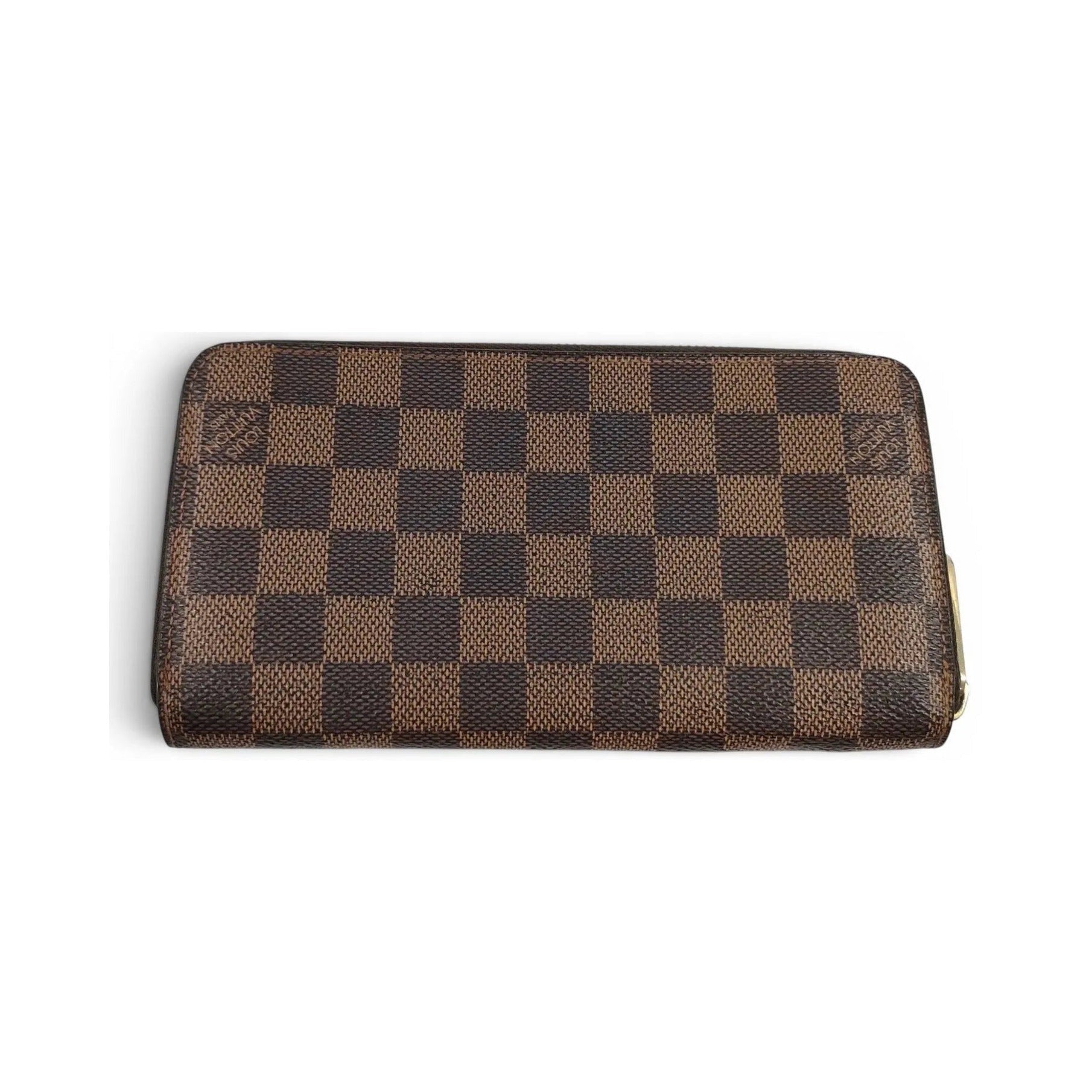 Louis Vuitton Zippy Organizer Damier Ebene, Brown, Canvas, Wallet
